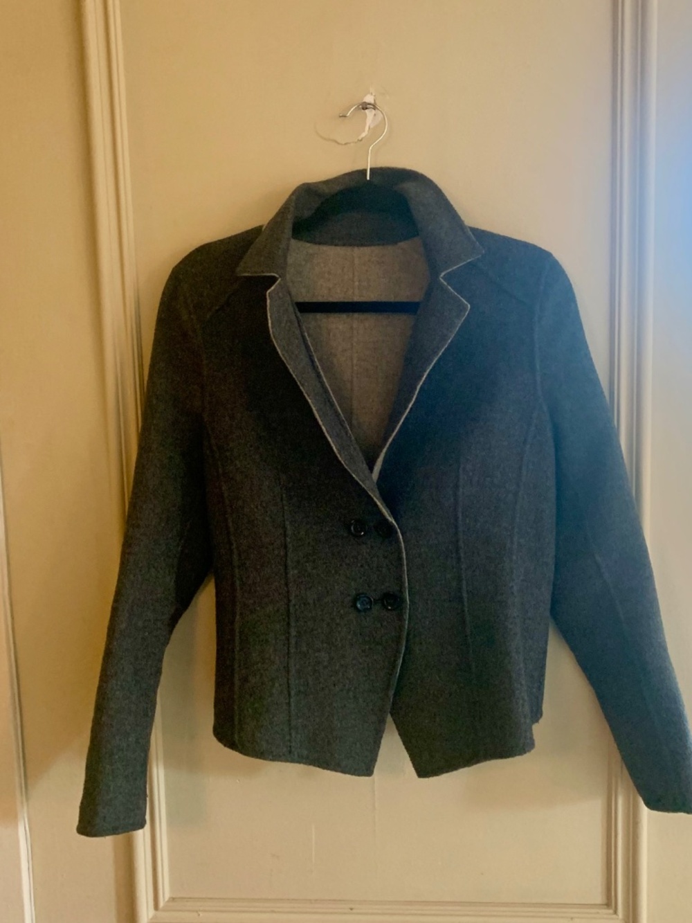 Reversible Boiled Wool Jacket Sweater (M-L) - Picture 8 of 13